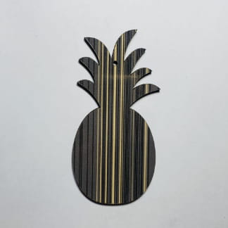 Laser Cut Wooden Pineapple Shape Free Vector