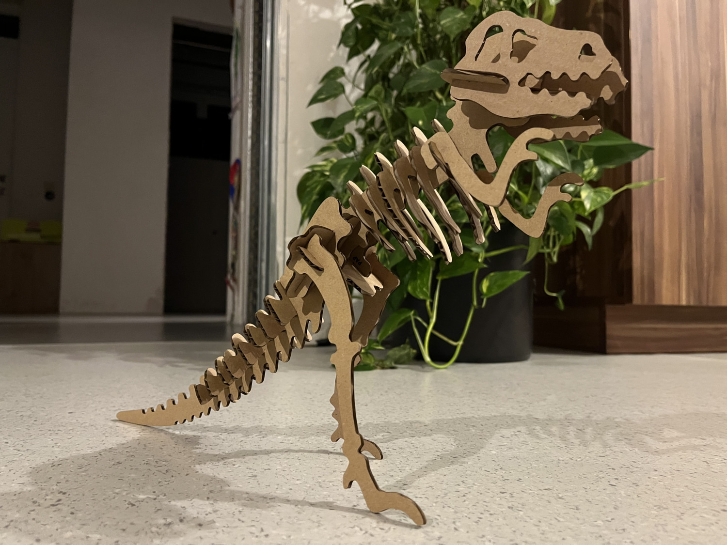 T-Rex Dinosaur Shape  Multiple Sizes Laser Cut Unfinished Wood