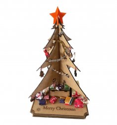 Laser Cut DIY Christmas Tree 3mm DXF File