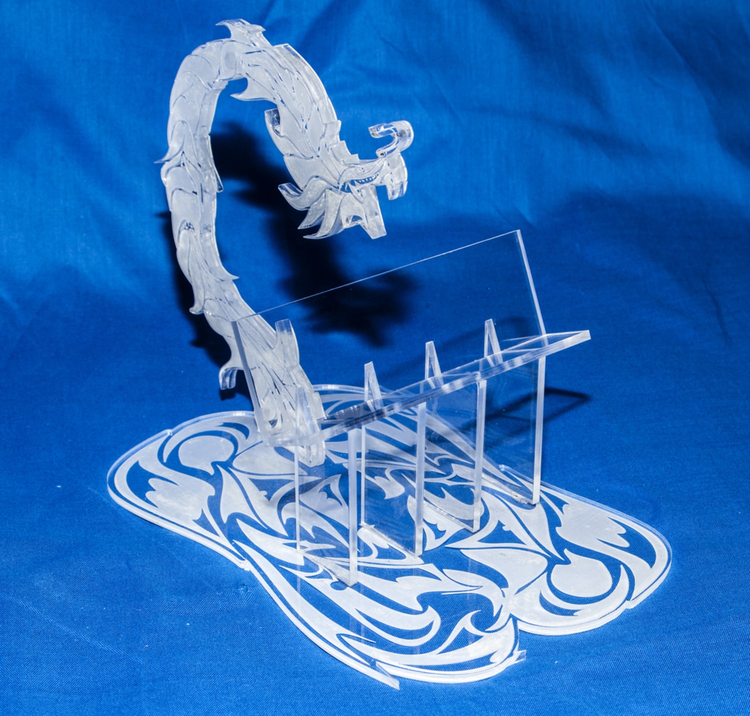 Laser Cut Dragon Phone Holder Free Vector