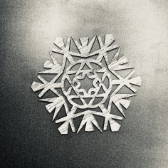 Laser Cut Snowflake Pattern SVG File