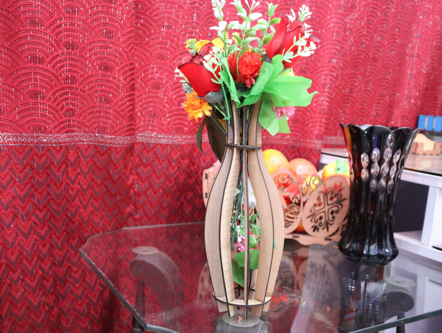 Laser Cut Vase Flower Pot 3mm Free Vector