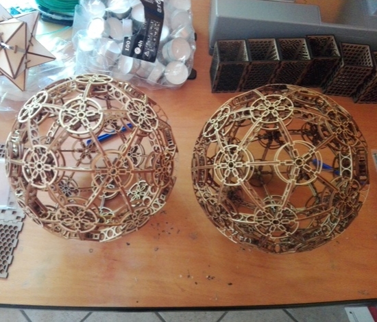 Laser Cut Decorative Sphere 3mm Plywood Free Vector