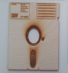 Lazer Kesim 5.25 İnç Disket Bardak Altlıkları