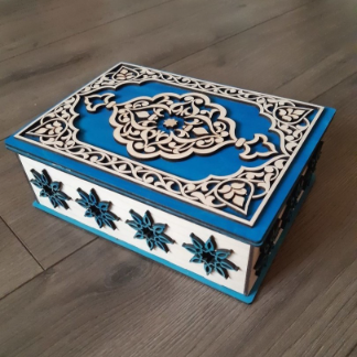 Laser Cut Wooden Decorative Book Box Free Vector