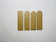 Laser Cut Wooden Bookmark Cutout Free Vector