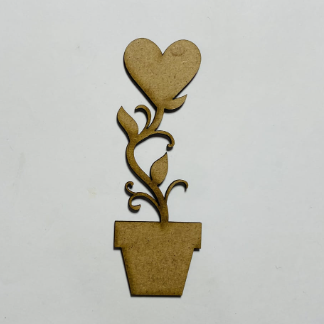 Laser Cut Flower Pot Cutout Unfinished Wood Flower Pot Shape Free Vector