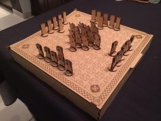 Laser Cut Viking Board Game Hnefatafl SVG File