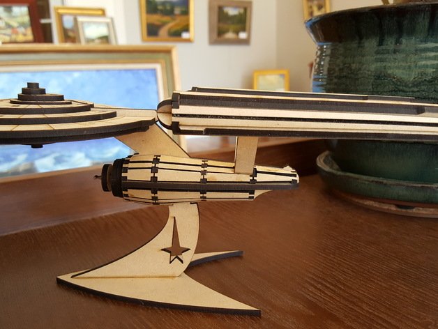 Laser Cut USS Enterprise SVG File