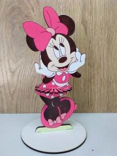 Porte-serviette découpé au laser Minnie Mouse