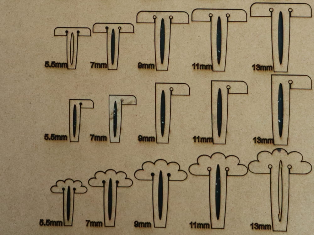 Laser Cut Crumb Tray Pins For Glowforge Free Vector