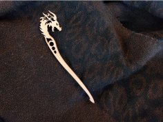 Лазерная резка палочки для волос дракона