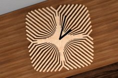 Laser Cut Pattern Clock Free Vector