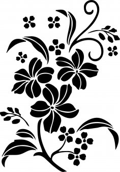 Decorative Floral Ornament Vector Art jpg Image