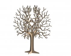 Birds Tree Jewelry Stand 3mm Free Vector