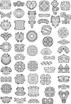 Celtic Ornaments Vector Pack Free Vector