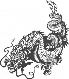 Arte di vettore degli animali celesti del drago