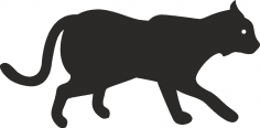 Fichier dxf vecteur silhouette animale
