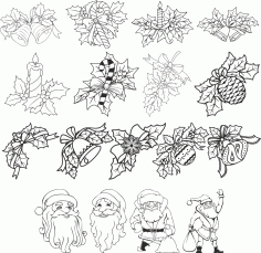 Christmas Decorations Free Vector