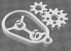 Gear Keychain (without Text) 3D Printer Model