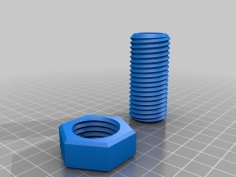 Bolt With Secret Compartment 3D Printer Model