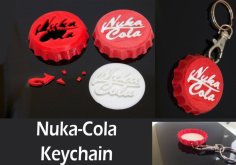 Fallout Nuka Cola Keychain (two Parts) 3D Printer Model