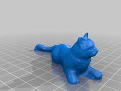 Yellow Cat 3D Printer Model