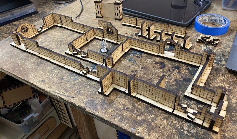 Laser Cut DnD Dungeon Parts