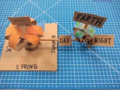 Laser Cut Cardboard Solar System