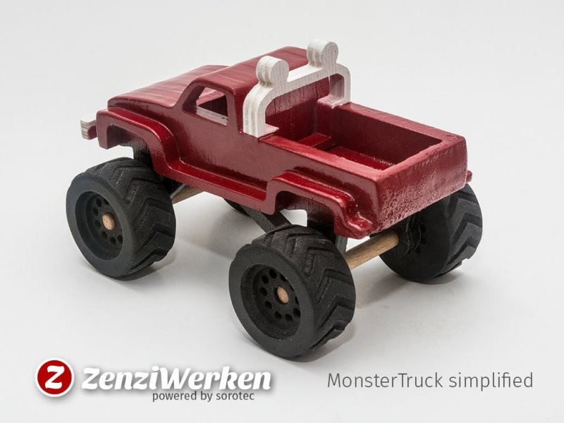 Laser Cut Monster Truck Simplified CNC/Laser