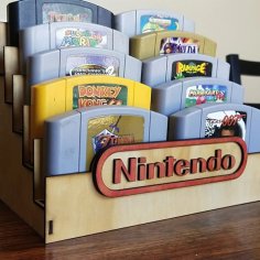 Laser Cut N64 Cartridge Display Stand