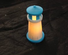 Mini Light-Up Lighthouse 3D Printer Model