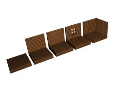 Wooden Walls/floor Tiles 50×50 Compatible With OpenForge 3D Printer Model