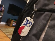 Pokemon Go Backpack Tag (Blue Team) 3D Printer Model