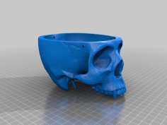 Hanging Vampire Skull Planter 3D Printer Model