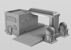 Sci Fi Fueling Station (Terrain For Wargaming) 3D Printer Model