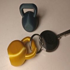 Kettlebell Keychain 3D Printer Model