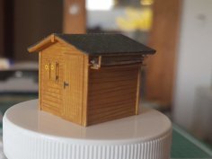 Garden Shed 1/87 Scale (H0) 3D Printer Model