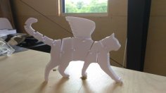 Flexi Winged Cat Tressym 3D Printer Model