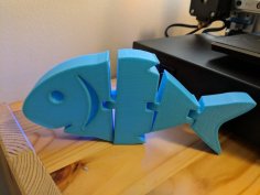 Chunky Flexi-Fish! 3D Printer Model