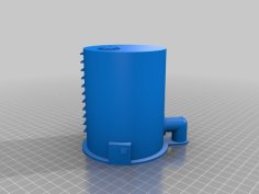 Flat Top Storage Tank For 28mm Gaming 3D Printer Model