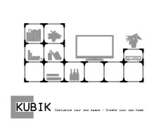 KUBIK – Costumizable Shelving Joints 3D Printer Model