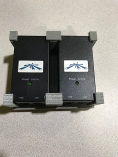 POE Din Rail Mount 3D Printer Model