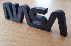 NASA Lettering 3D Printer Model