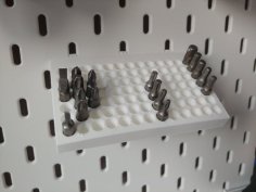 Ikea Skådis – Holder For 91 Bits 3D Printer Model