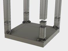 Stackable And Adjustable Lack Enclosure 3D Printer Model