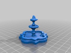 Handcarved Mexican Fountain 3D Printer Model