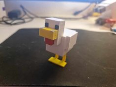 Minecraft Chicken 3D Printer Model