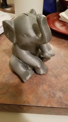 Elephant Bank 3D Printer Model