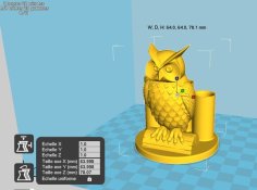 3 Pen Holder Owl 3D Printer Model